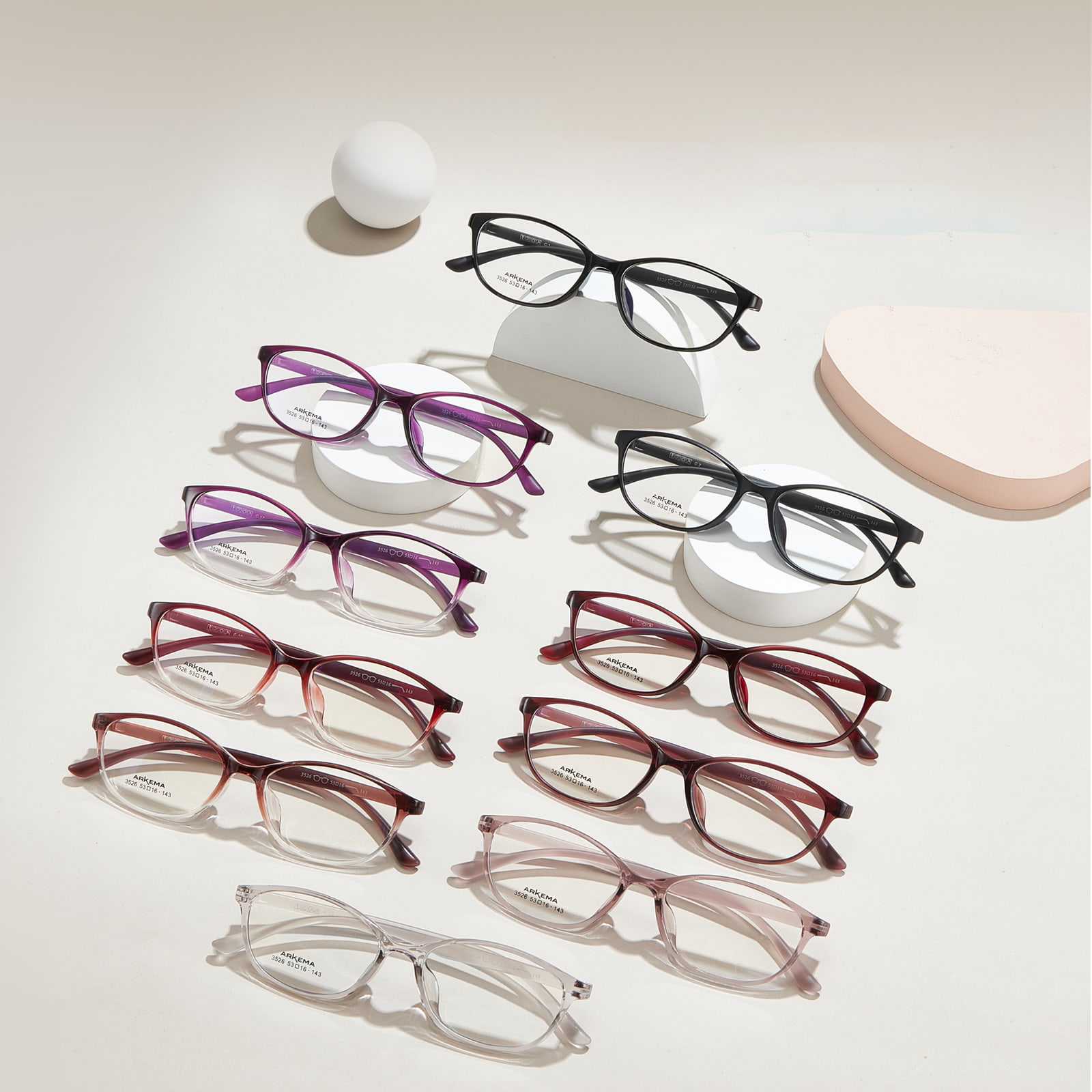 قاب 3526 Cat-Eye متناسب با عینک TR90