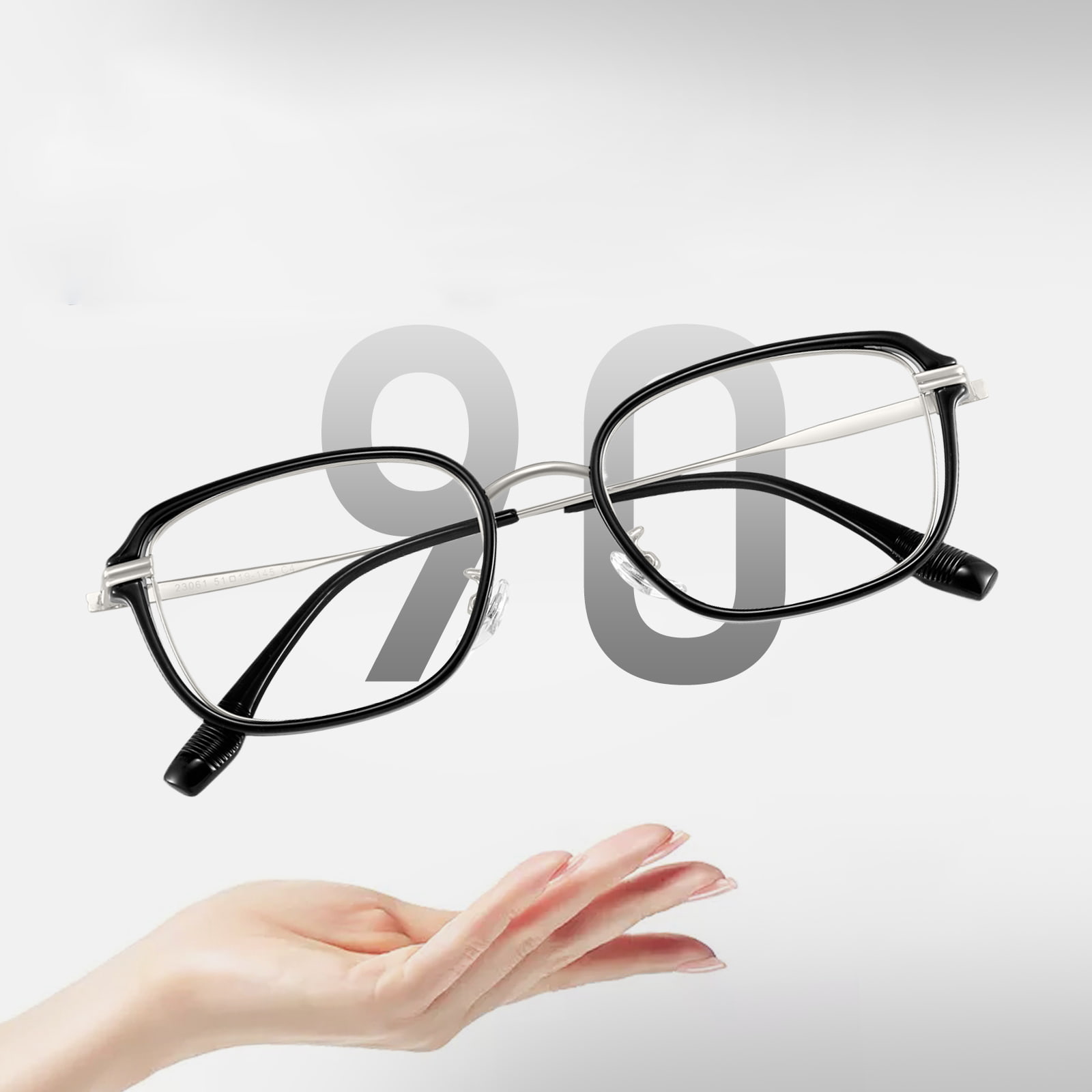 23061 Gold Glue Hallow Lightweight Anti-Blue Light عینک